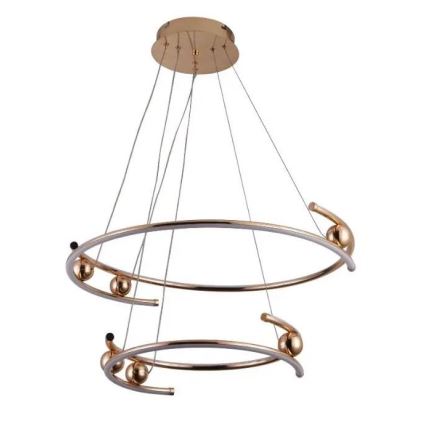 LED dimbare hanglamp aan kabel LED/80W/230V 3000-6500K Ø 60 cm + afstandsbediening