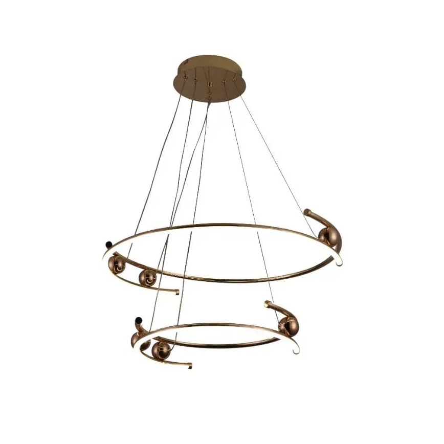 LED dimbare hanglamp aan kabel LED/80W/230V 3000-6500K Ø 60 cm + afstandsbediening