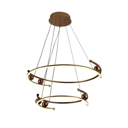 LED dimbare hanglamp aan kabel LED/80W/230V 3000-6500K Ø 60 cm + afstandsbediening