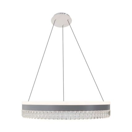 LED dimbare kristallen hanglamp aan kabel LED/80W/230V 3000-6500K wit + afstandsbediening