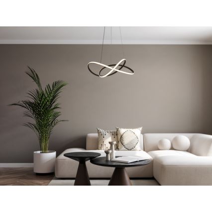Dimbare LED-hanglamp aan kabel LED/85W/230V 3000–6500K Ø 60 cm + afstandsbediening