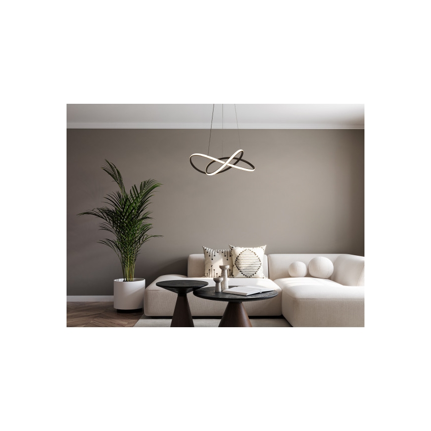 Dimbare LED-hanglamp aan kabel LED/85W/230V 3000–6500K Ø 60 cm + afstandsbediening