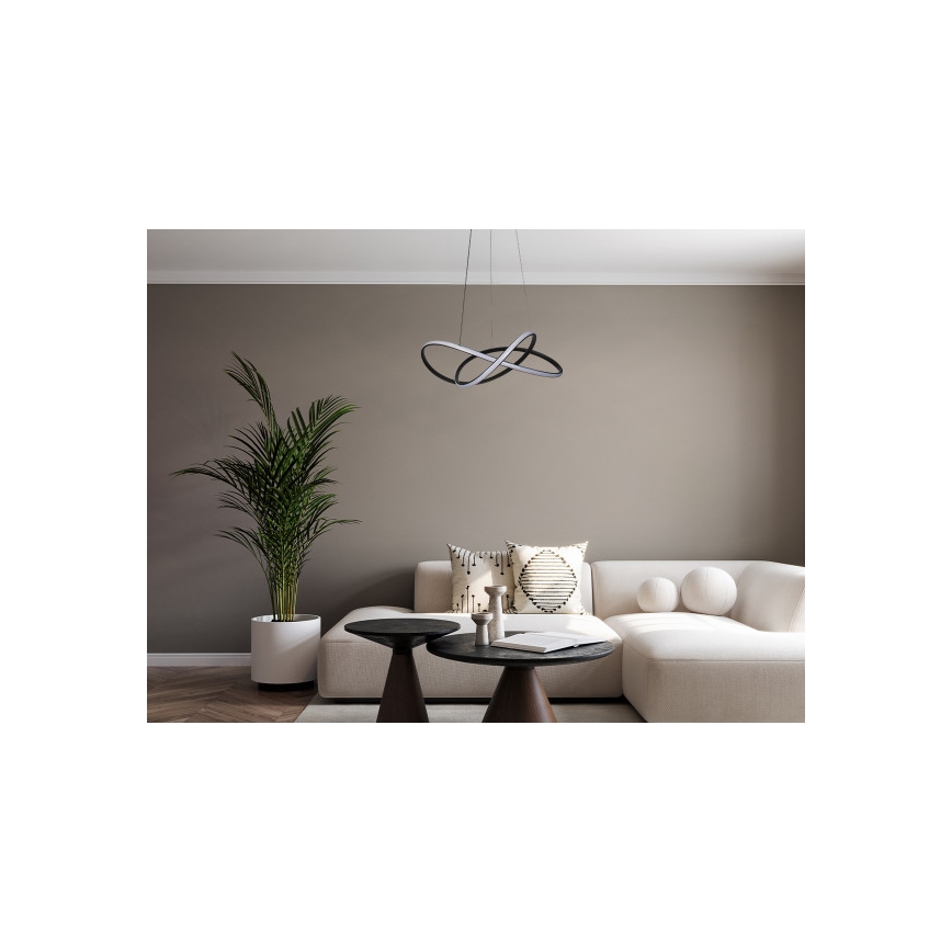 Dimbare LED-hanglamp aan kabel LED/85W/230V 3000–6500K Ø 60 cm + afstandsbediening
