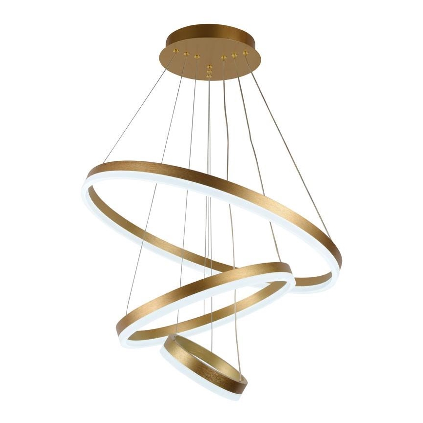 LED dimbare hanglamp aan kabel LED/85W/230V 3000-6500K Ø 60 cm + afstandsbediening