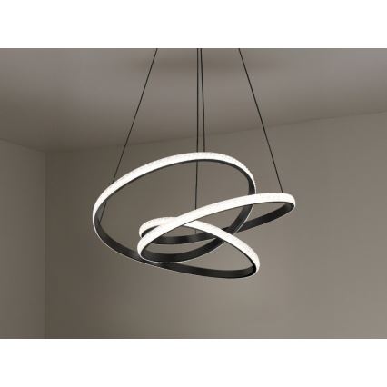 LED dimbare pendellamp aan kabel LED/90W/230V 3000–6500K Ø 47 cm + afstandsbediening