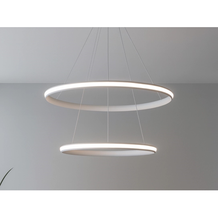 Dimbare LED-hanglamp aan kabel LED/90W/230V 3000-6500K Ø 60 cm + afstandsbediening