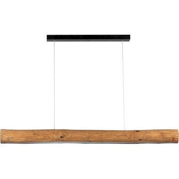 LED Dimbare hanglamp aan kabel LUCAS LED/33W/230V dennenhout