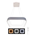 LED Dimbare hanglamp aan kabel NEST LED/40W/230V 3000-6500K grijs + afstandsbediening