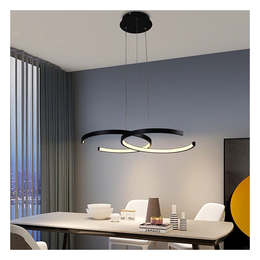 LED Dimbare hanglamp aan snoer LED/50W/230V 3000-6500K + afstandsbediening