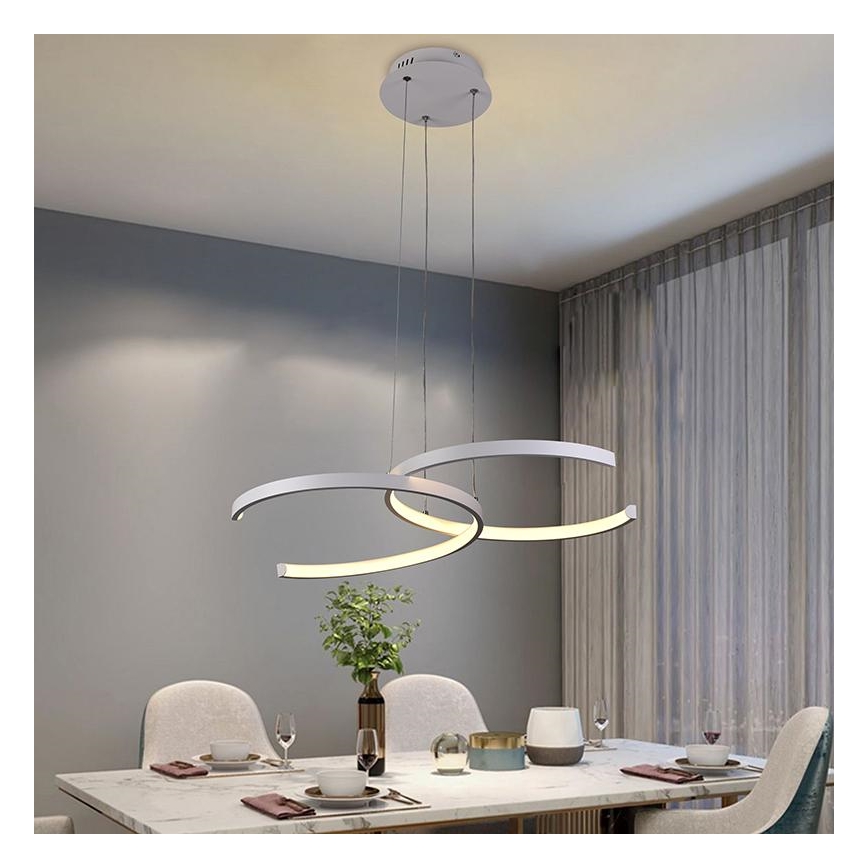 LED Dimbare hanglamp aan snoer LED/50W/230V 3000-6500K + afstandsbediening