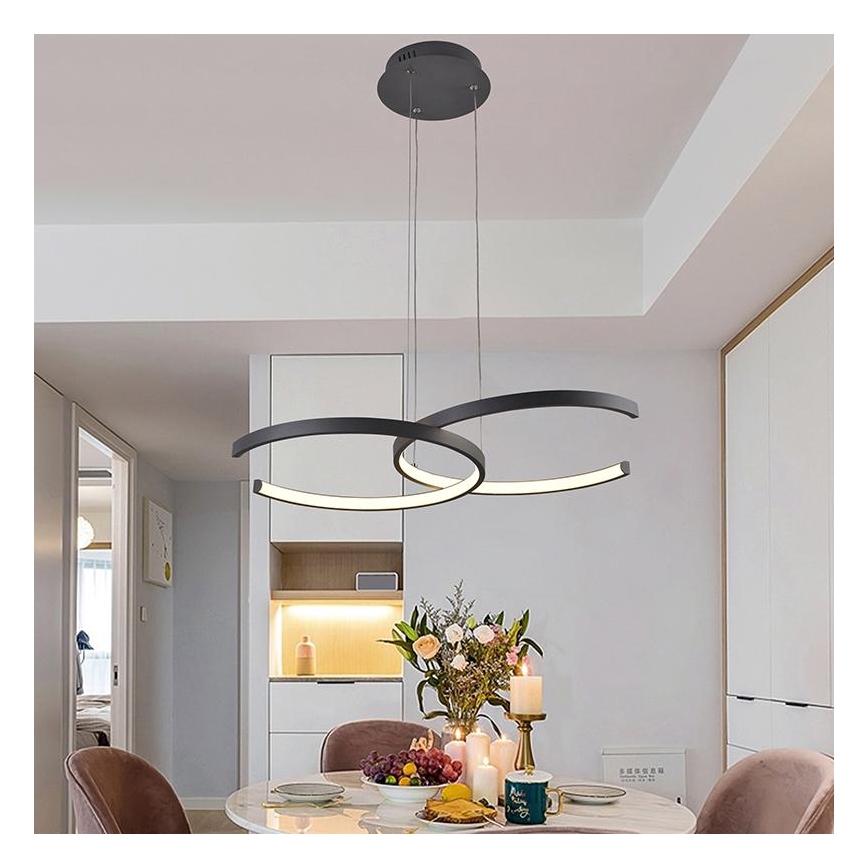 LED Dimbare hanglamp aan snoer LED/50W/230V 3000-6500K + afstandsbediening