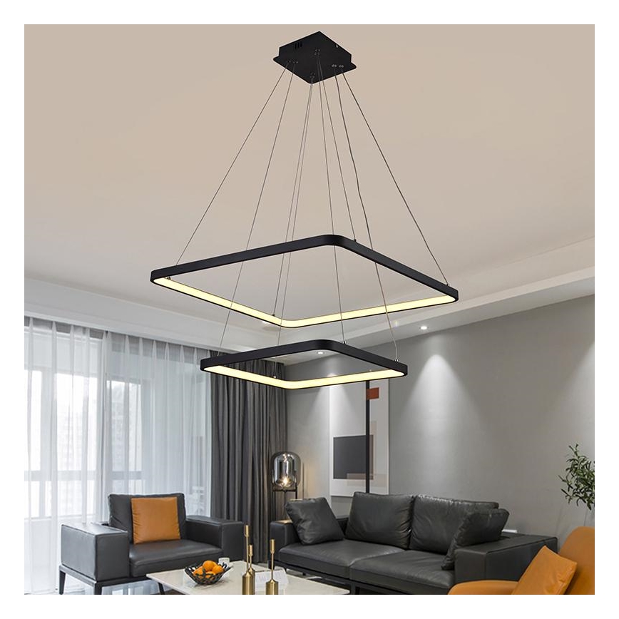 LED Dimbare hanglamp aan snoer LED/90W/230V 3000-6500K + afstandsbediening