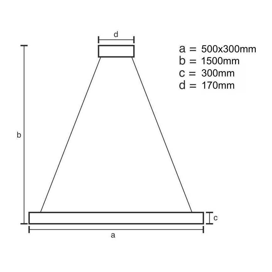 LED dimbare kristallen hanglamp aan kabel LED/70W/230V 3000-6500K goud + afstandsbediening