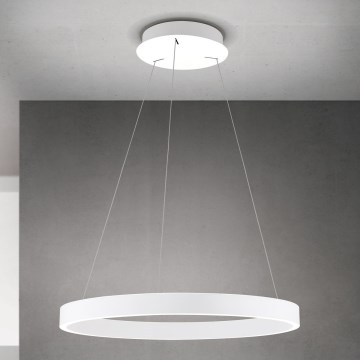 LED-dimbare hanglamp met kabel KOLK LED/60W/230V 2700/3000/4000K Ø 60 cm wit