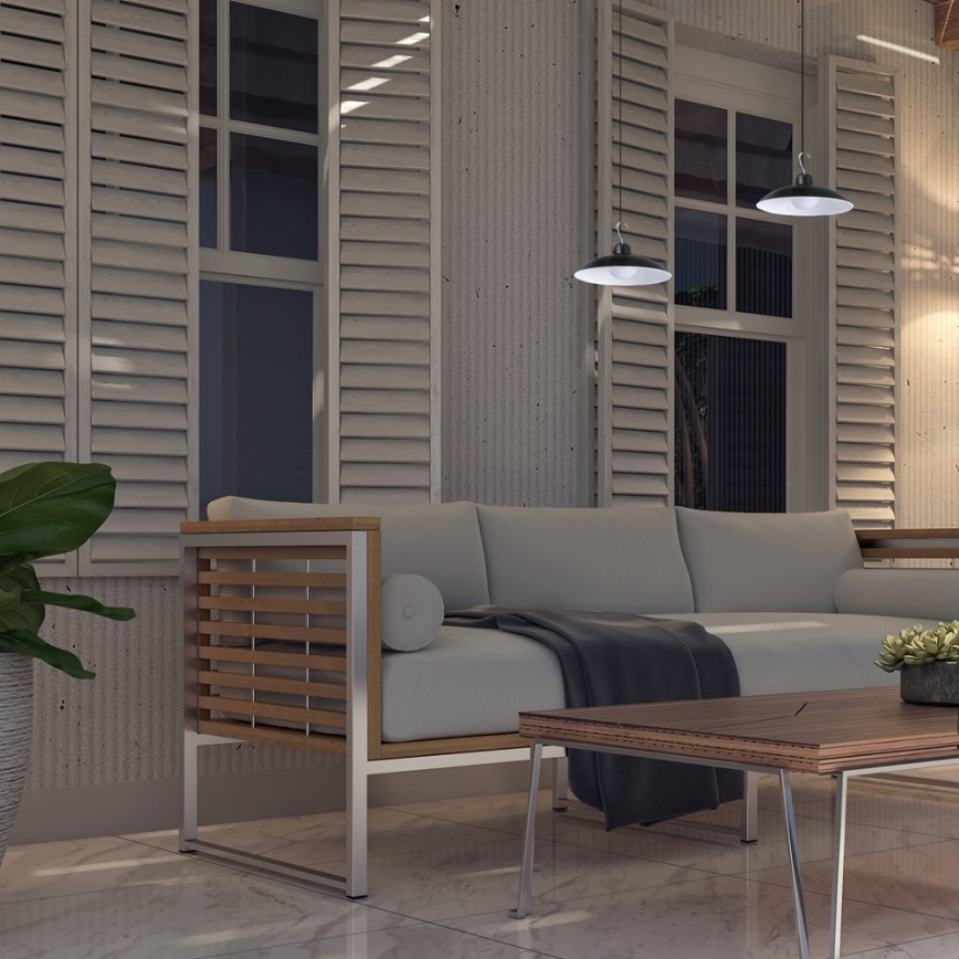 LED Dimbare hanglamp op zonne-energie mer schemer sensor LED/6W/3,7V 800 mAh IP44 + afstandsbediening