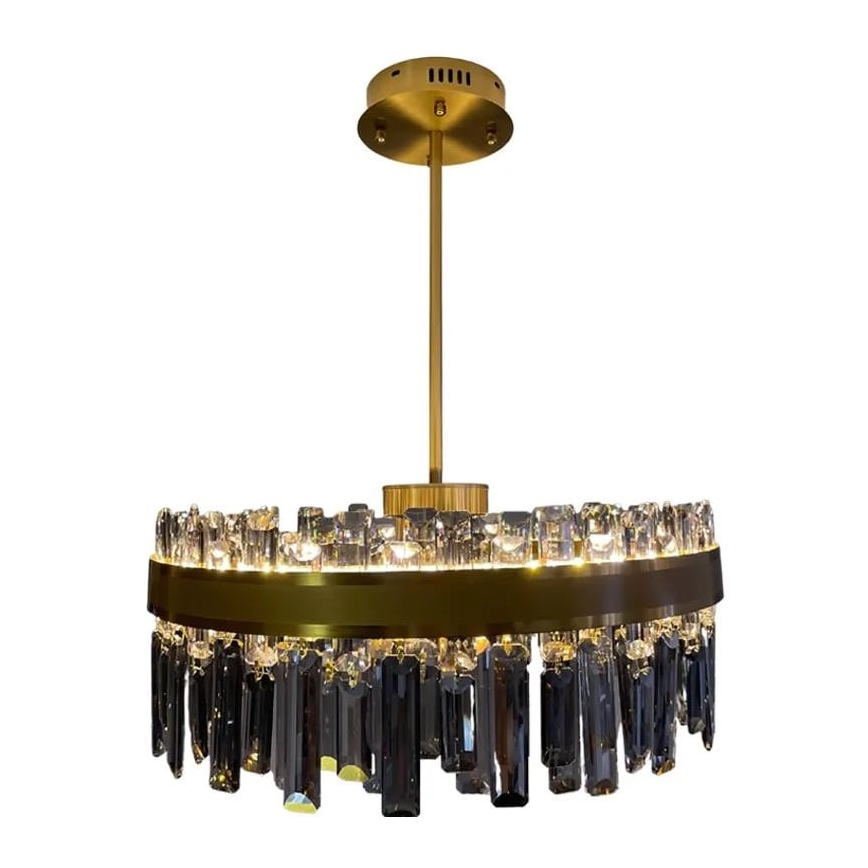 LED dimbare kristallen hanglamp aan stang LED/80W/230V 3000-6500K + afstandsbediening