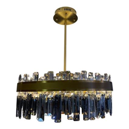 LED dimbare kristallen hanglamp aan stang LED/80W/230V 3000-6500K + afstandsbediening
