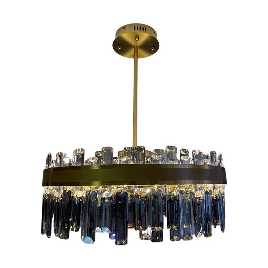 LED dimbare kristallen hanglamp aan stang LED/80W/230V 3000-6500K + afstandsbediening
