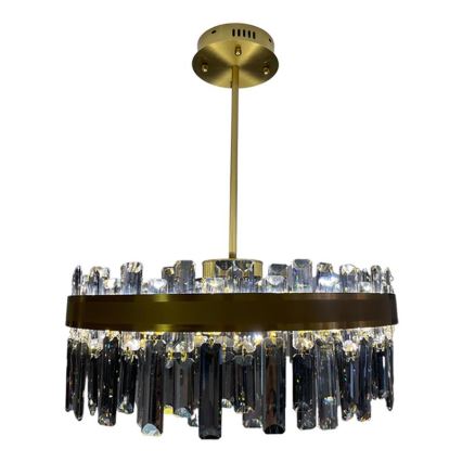 LED dimbare kristallen hanglamp aan stang LED/80W/230V 3000-6500K + afstandsbediening