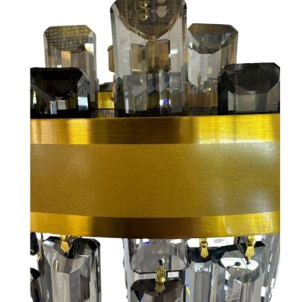 LED dimbare kristallen hanglamp aan stang LED/80W/230V 3000-6500K + afstandsbediening