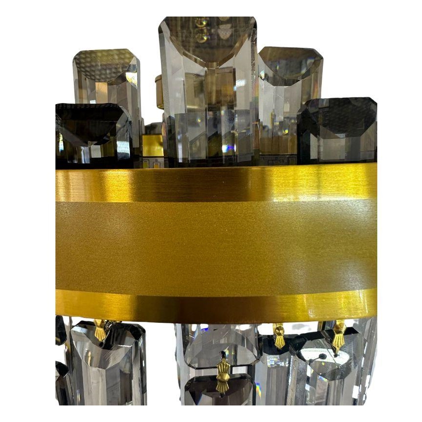 LED dimbare kristallen hanglamp aan stang LED/80W/230V 3000-6500K + afstandsbediening