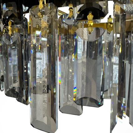 LED dimbare kristallen hanglamp aan stang LED/80W/230V 3000-6500K + afstandsbediening