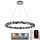 LED Dimbare kristallen hanglamp aan een snoer LED/55W/230V 3000-6500K glanzend chroom + afstandsbediening