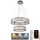 LED Dimbare kristallen hanglamp aan een snoer LED/65W/230V 3000-6500K glanzend chroom + afstandsbediening