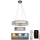 LED Dimbare kristallen hanglamp aan een snoer LED/65W/230V 3000-6500K glanzend chroom + afstandsbediening