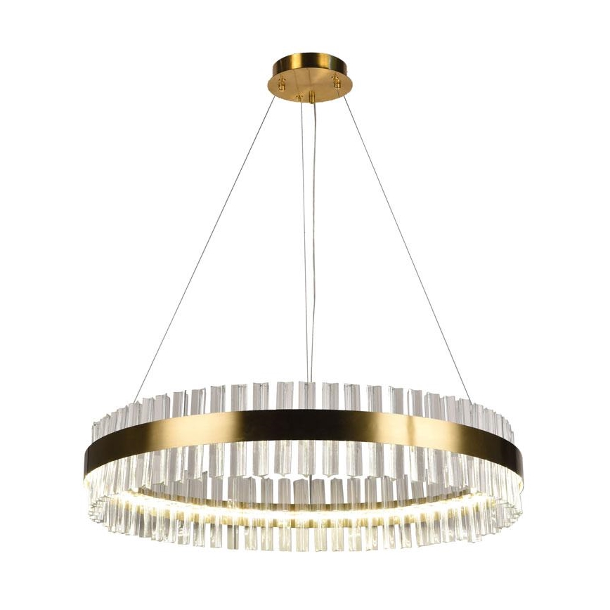 LED dimbare kristallen hanglamp aan kabel LED/55W/230V 3000-6500K + afstandsbediening
