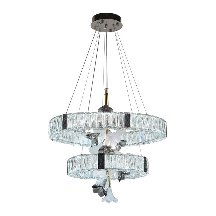 LED dimbare kristallen hanglamp aan kabel LED/70W/230V 3000-6500K + afstandsbediening