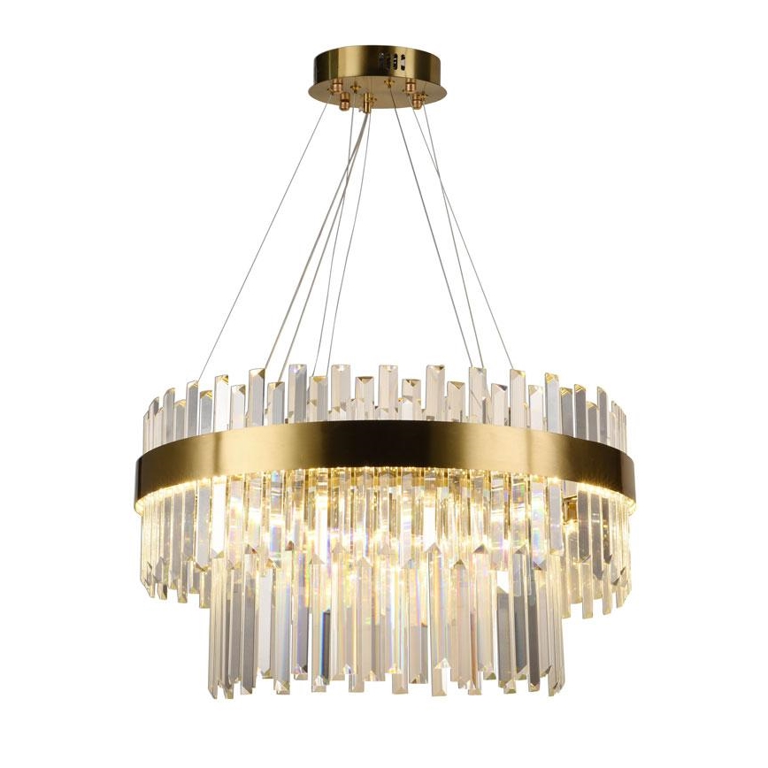 LED dimbare kristallen hanglamp aan kabel LED/80W/230V 3000-6500K + afstandsbediening