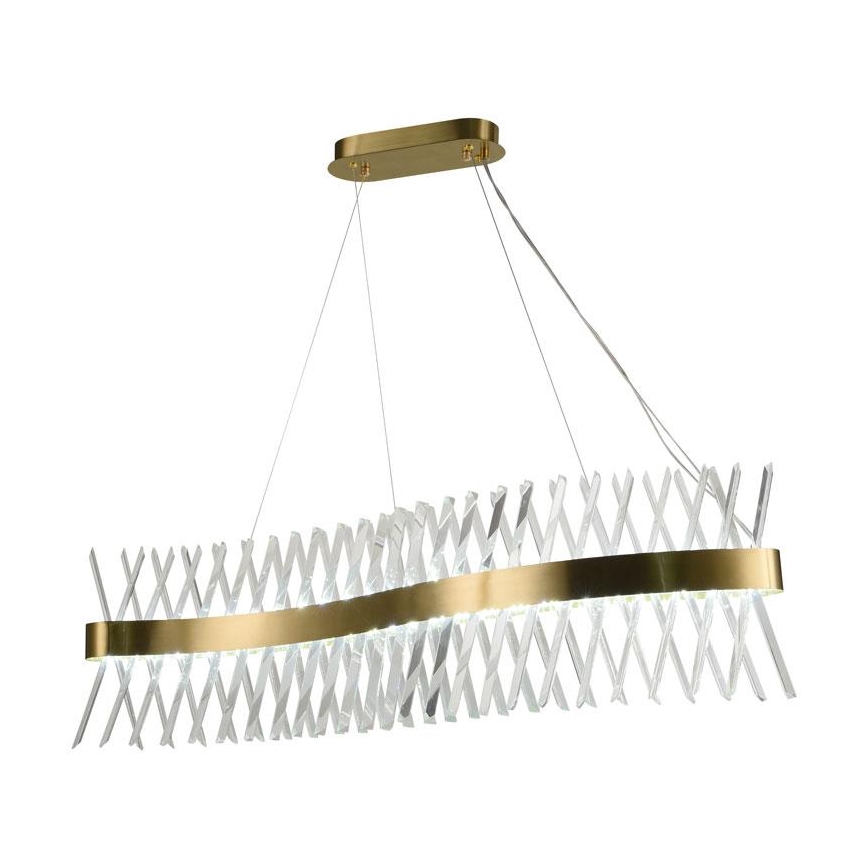 LED dimbare kristallen hanglamp aan kabel LED/95W/230V 3000-6500K + afstandsbediening