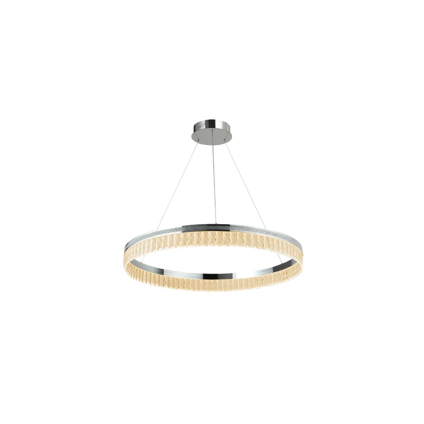 LED dimbare kristallen kroonluchter aan staalkabel THALIA LED/55W/230V 3000-6000K Ø 80 cm + afstandsbediening