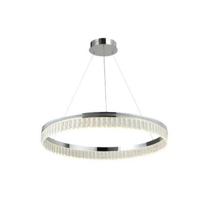 LED dimbare kristallen kroonluchter aan staalkabel THALIA LED/55W/230V 3000-6000K Ø 80 cm + afstandsbediening