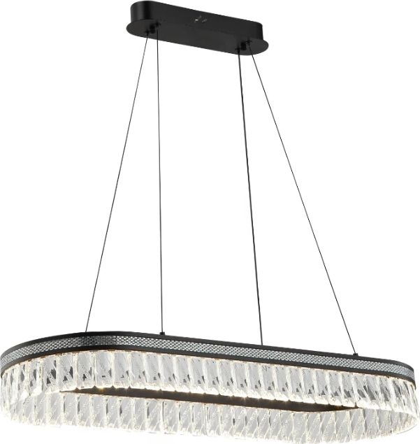 LED-dimbare kristallen kroonluchter aan kabel THALIA LED/50W/230V 3000-6000K + afstandsbediening