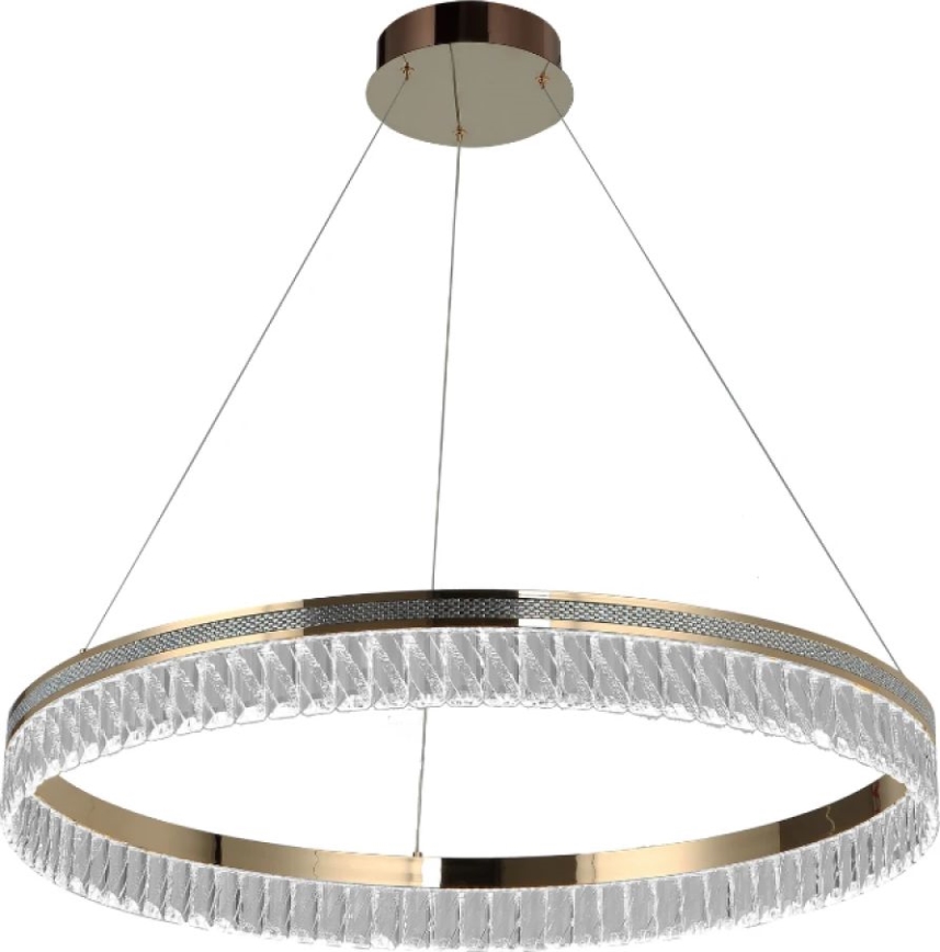 LED dimbare kristallen kroonluchter aan kabel THALIA LED/55W/230V 3000-6000K Ø 80 cm + afstandsbediening