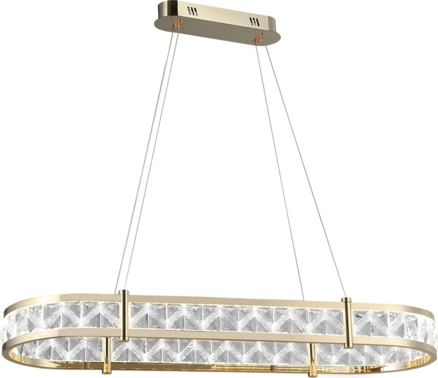 LED dimbare kristallen kroonluchter met ophangkabel ENRIQUE LED/50W//230V 3000-6000K + afstandsbediening