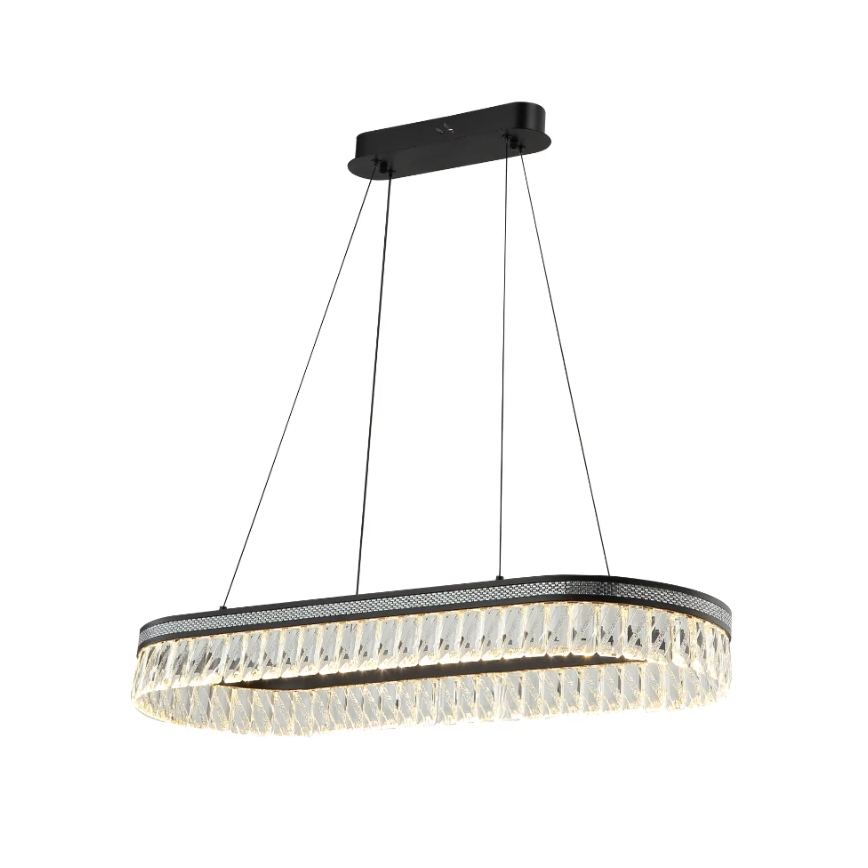 LED-dimbare kristallen kroonluchter aan kabel THALIA LED/50W/230V 3000-6000K + afstandsbediening