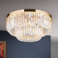 LED Dimbare kristallen plafondlamp PRISM LED/80W/230V diameter 55 cm 24K goud