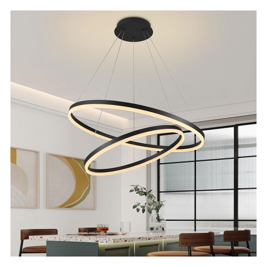 LED Dimbare kroonluchter aan een snoer LED/100W/230V 3000-6500K + afstandsbediening