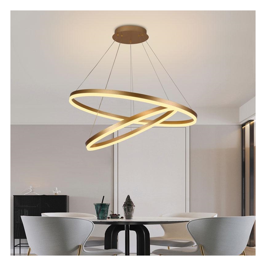 LED Dimbare kroonluchter aan een snoer LED/100W/230V 3000-6500K + afstandsbediening