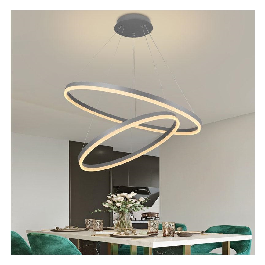 LED Dimbare kroonluchter aan een snoer LED/100W/230V 3000-6500K + afstandsbediening