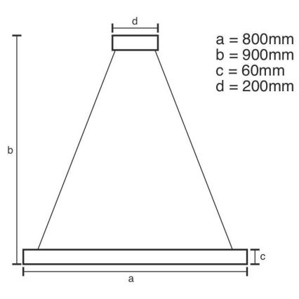 LED Dimbare kroonluchter aan een snoer LED/110W/230V 3000-6500K + afstandsbediening