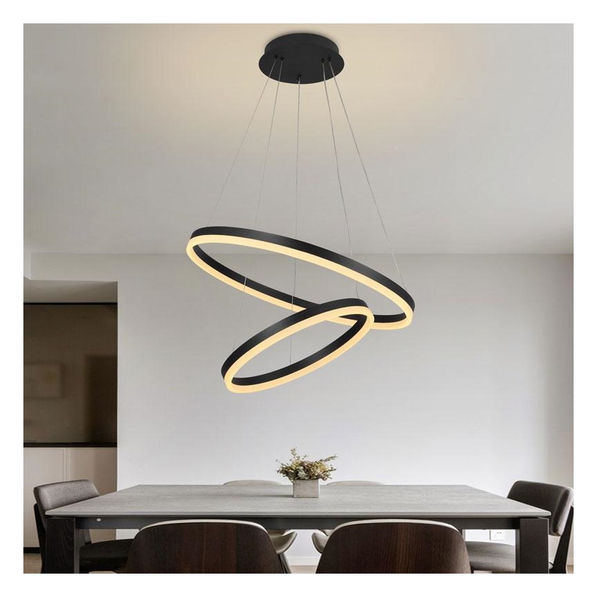 LED Dimbare kroonluchter aan een snoer LED/70W/230V 3000-6500K + afstandsbediening