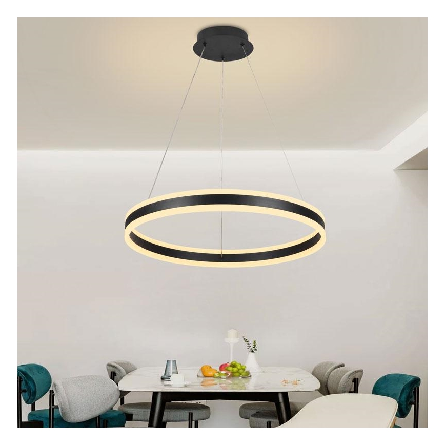 LED Dimbare kroonluchter aan een snoer LED/85W/230V 3000-6500K + afstandsbediening