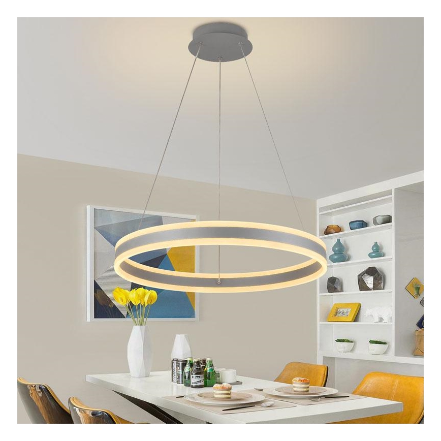 LED Dimbare kroonluchter aan een snoer LED/85W/230V 3000-6500K + afstandsbediening
