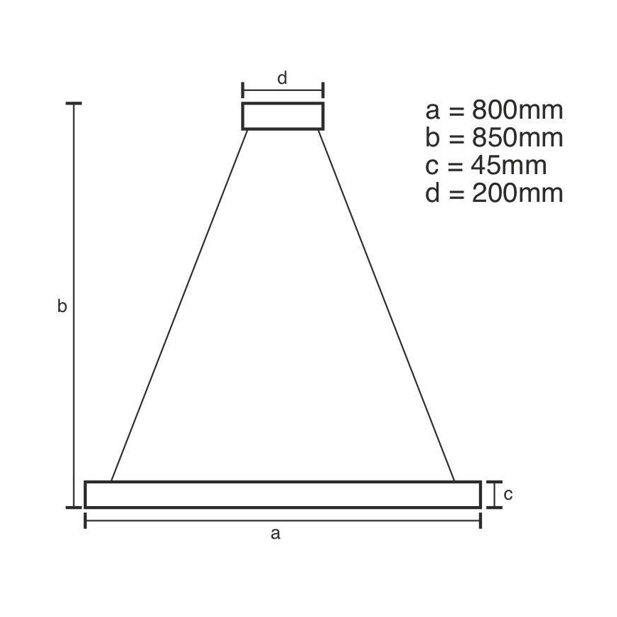 LED Dimbare kroonluchter aan snoer LED/100W/230V 3000-6500K + afstandsbediening