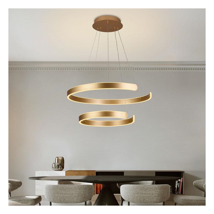 LED Dimbare kroonluchter aan snoer LED/120W/230V 3000-6500K + afstandsbediening