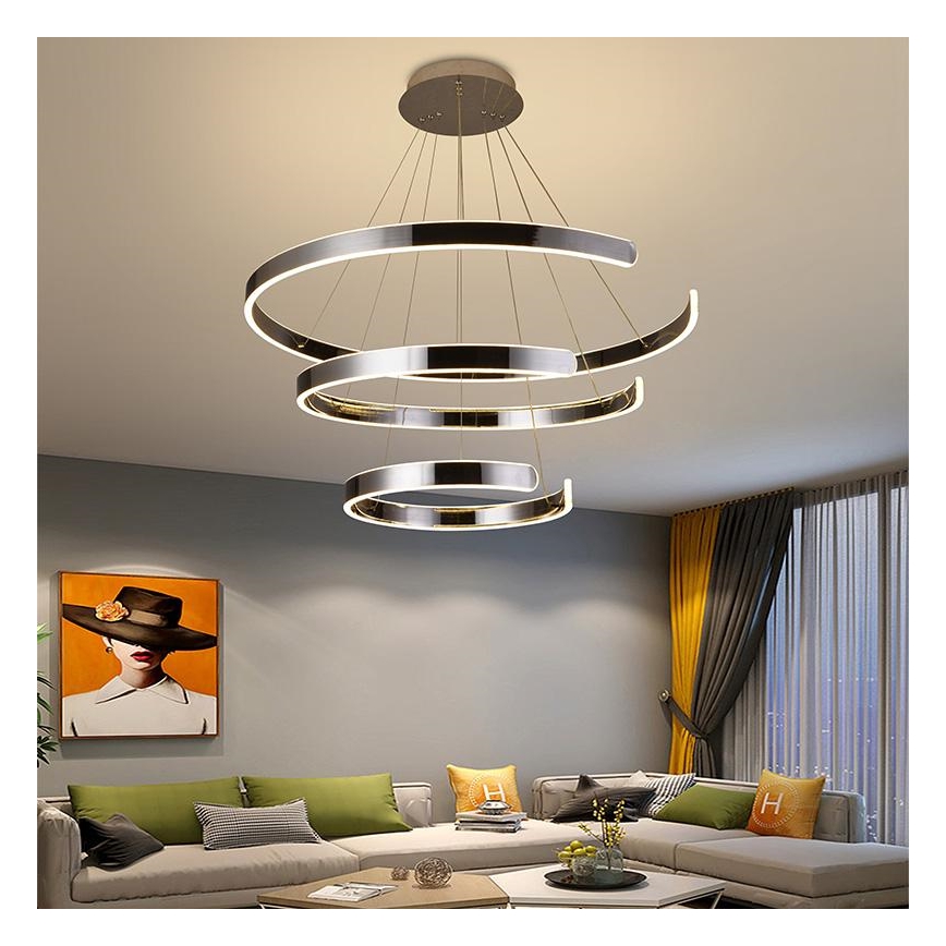 LED Dimbare kroonluchter aan snoer LED/220W/230V 3000-6500K + afstandsbediening